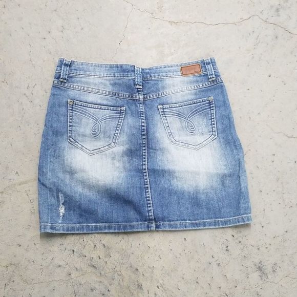 Esprit Jean demin skirt destroyed distressed 26 summer sprint 90s look - Picture 2 of 8